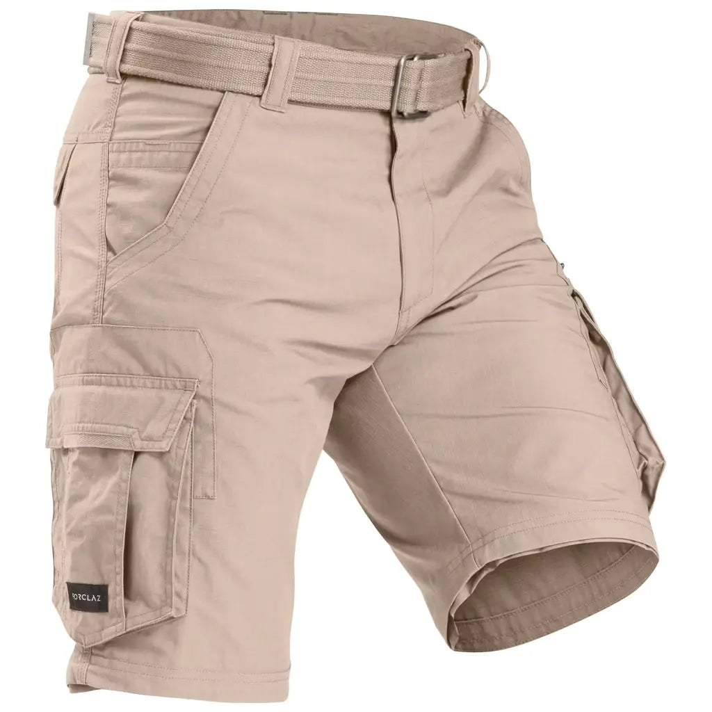 Men Zip-Off Convertible Cargo Pant Light Brown - Travel 100