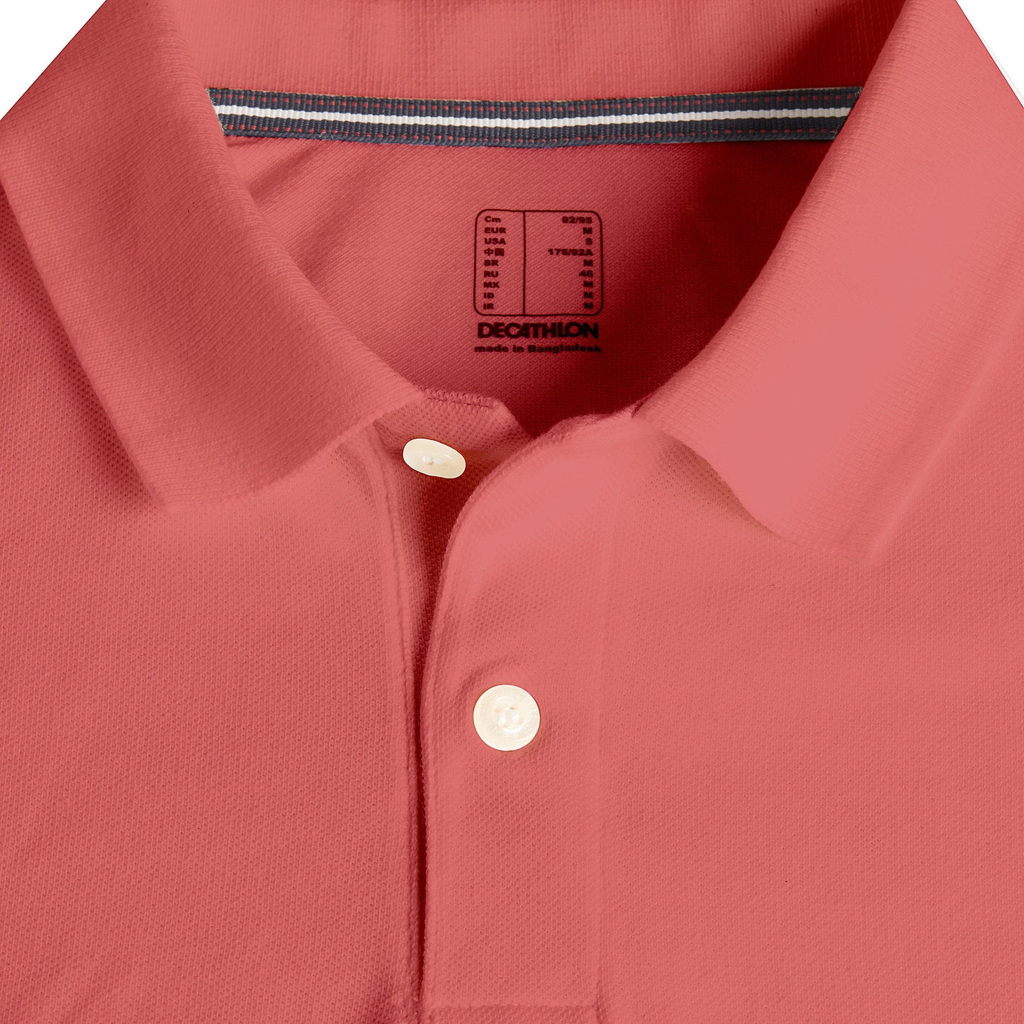 Men Golf Polo T-Shirt 500 Old Pink