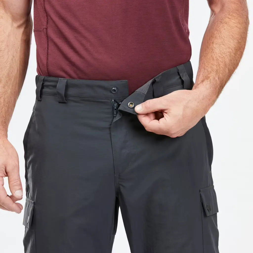 Men Zip-Off Convertible Dry Fit Cargo Pant Grey - MT100