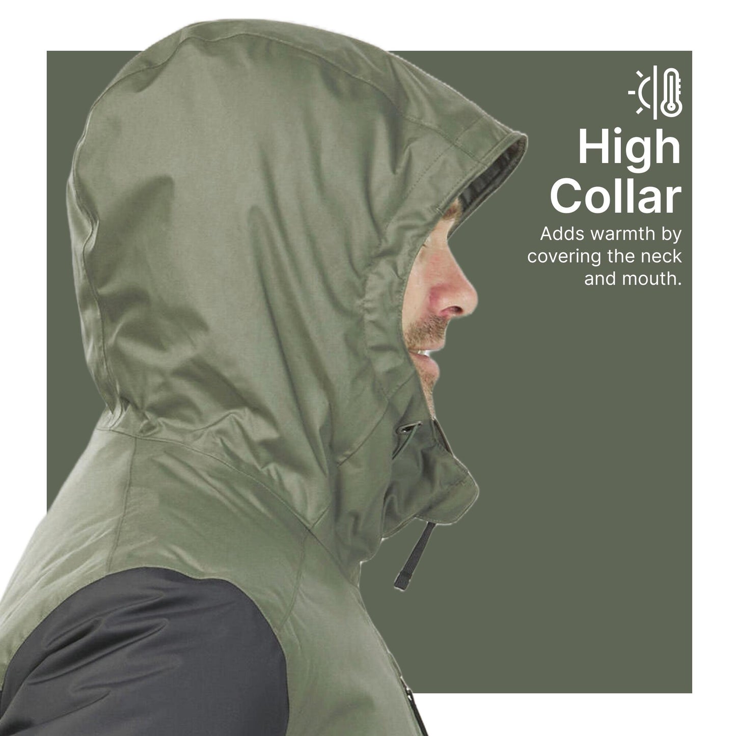 Men’s hiking waterproof winter jacket - SH500 -10°C