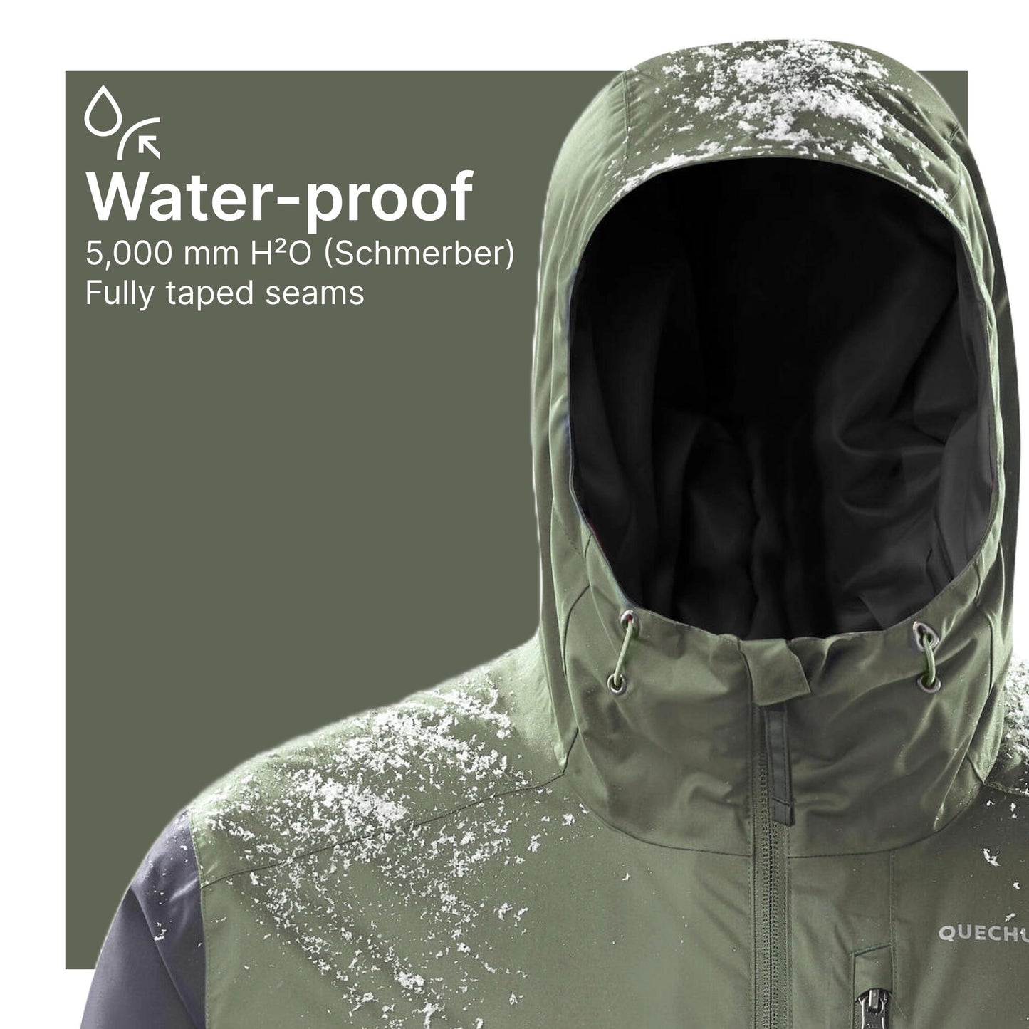Men’s hiking waterproof winter jacket - SH500 -10°C
