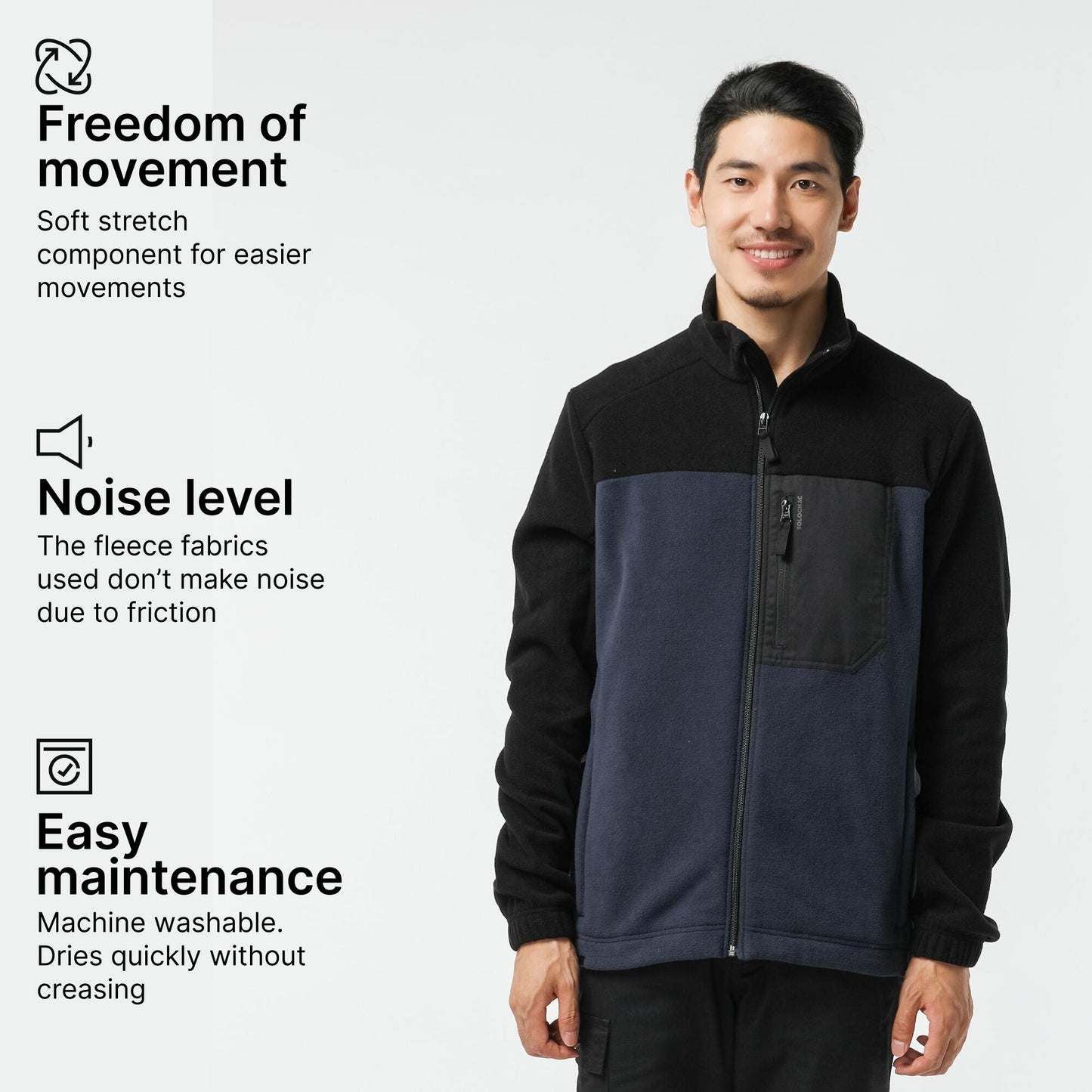 Men Fleece 500 - Blue