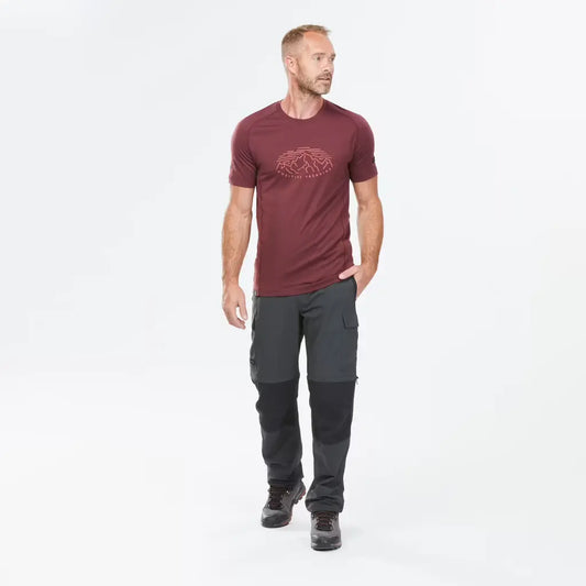 Men Zip-Off Convertible Dry Fit Cargo Pant Grey - MT100