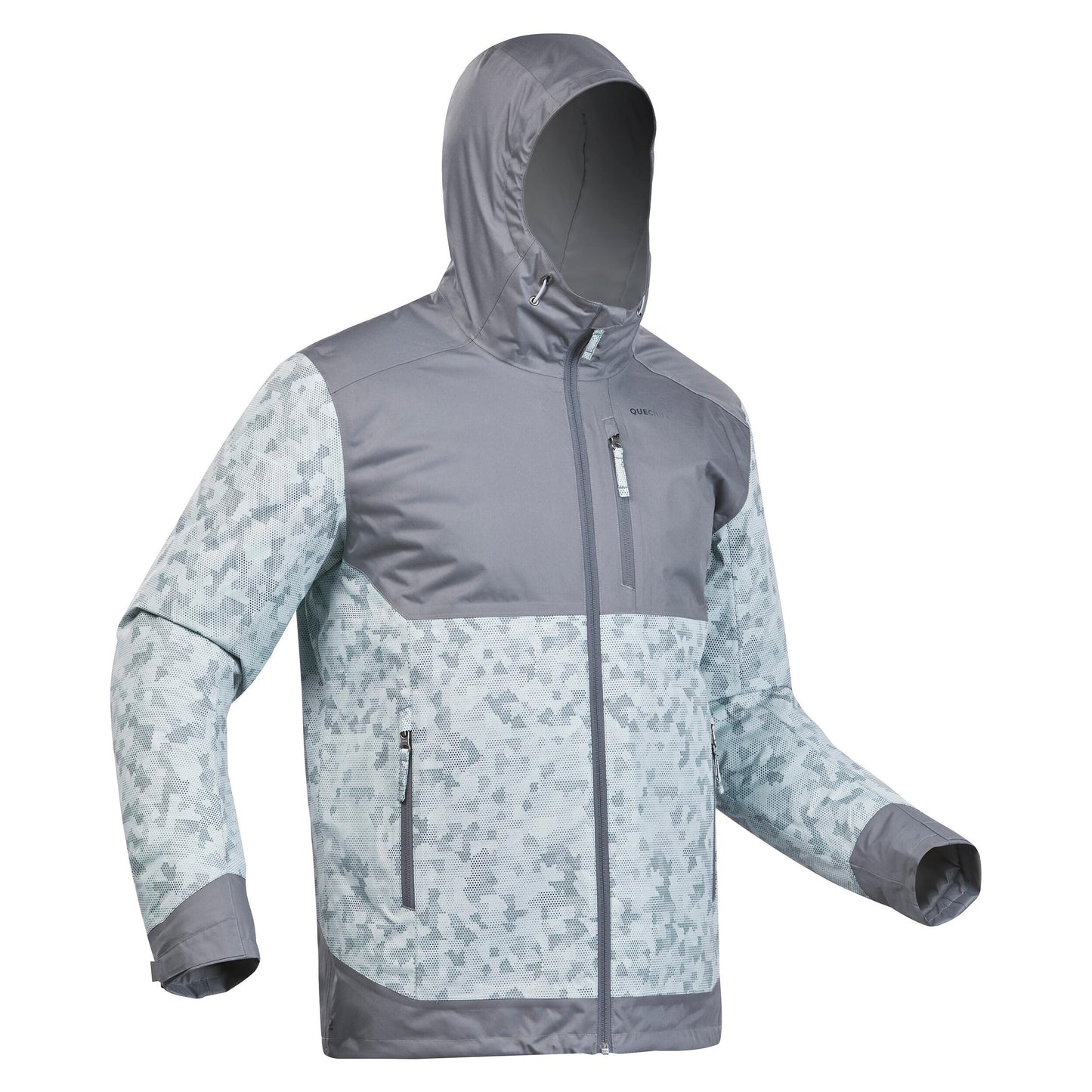 Men’s Waterproof Winter Hiking Jacket Comfortable Upto-10°C - NH500 Warm Grey