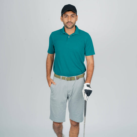 Men's Golf Short-Sleeved Polo Shirt Blue